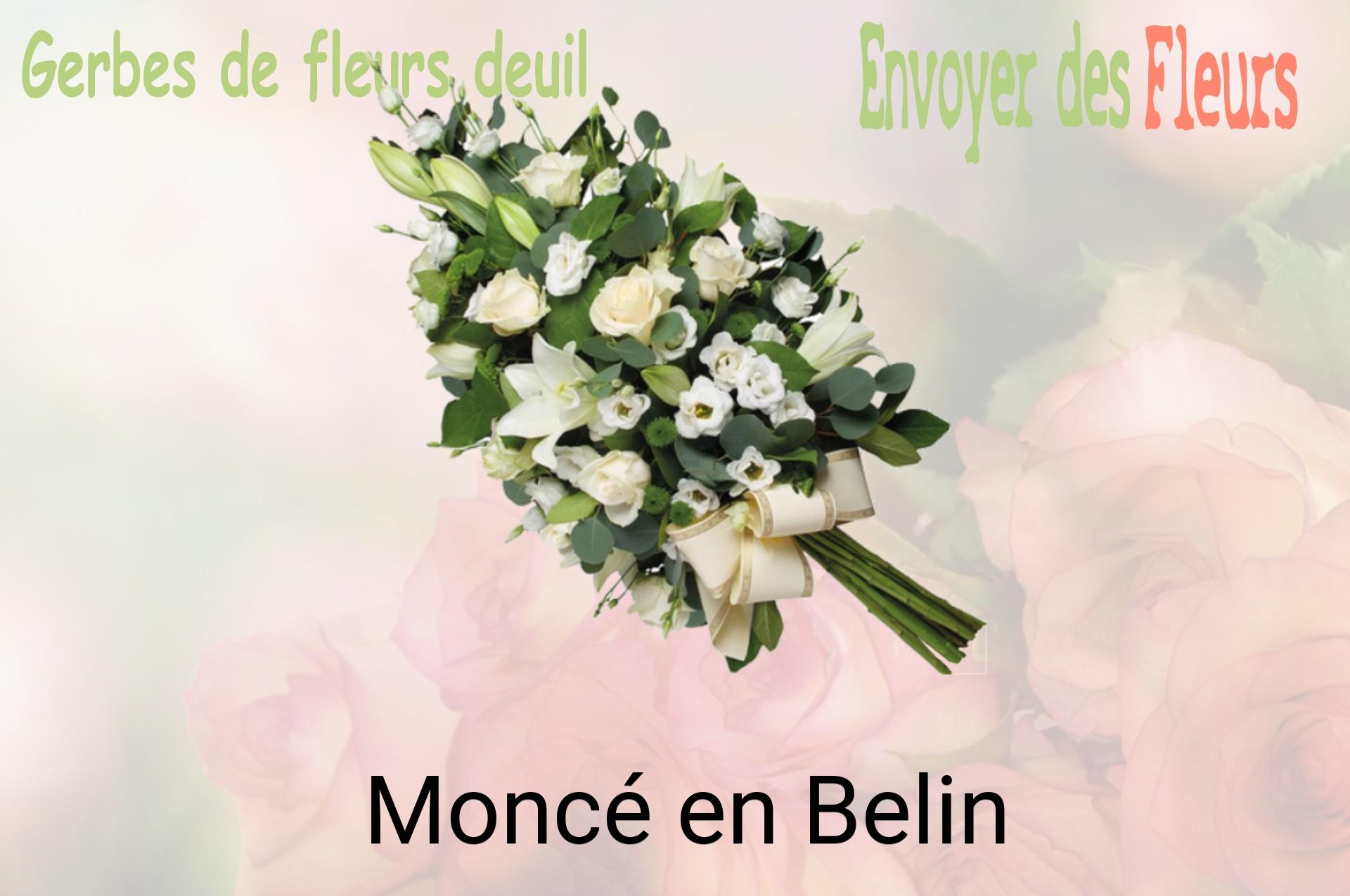 Gerbe de fleurs de deuil livrée à Moncé-en-Belin